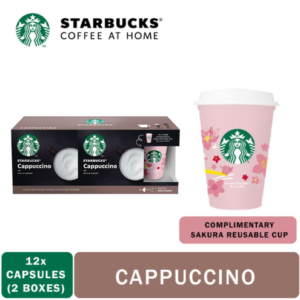 STARBUCKS White Cup Capsules Promo Set [With Complimentary Sakura Reusable Cup]