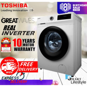 Toshiba 7.5KG FRONT LOAD REAL INVERTER WASHER TW-BH85S2M
